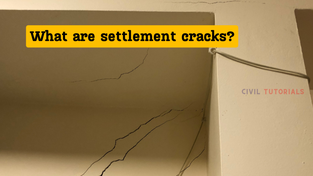 What are settlement cracks?