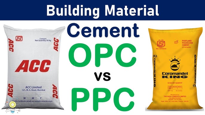 Difference Between OPC and PPC Cement