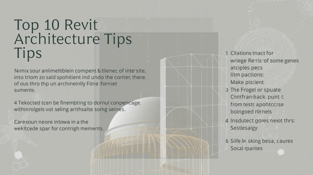 Top 10 Revit Architecture Tips