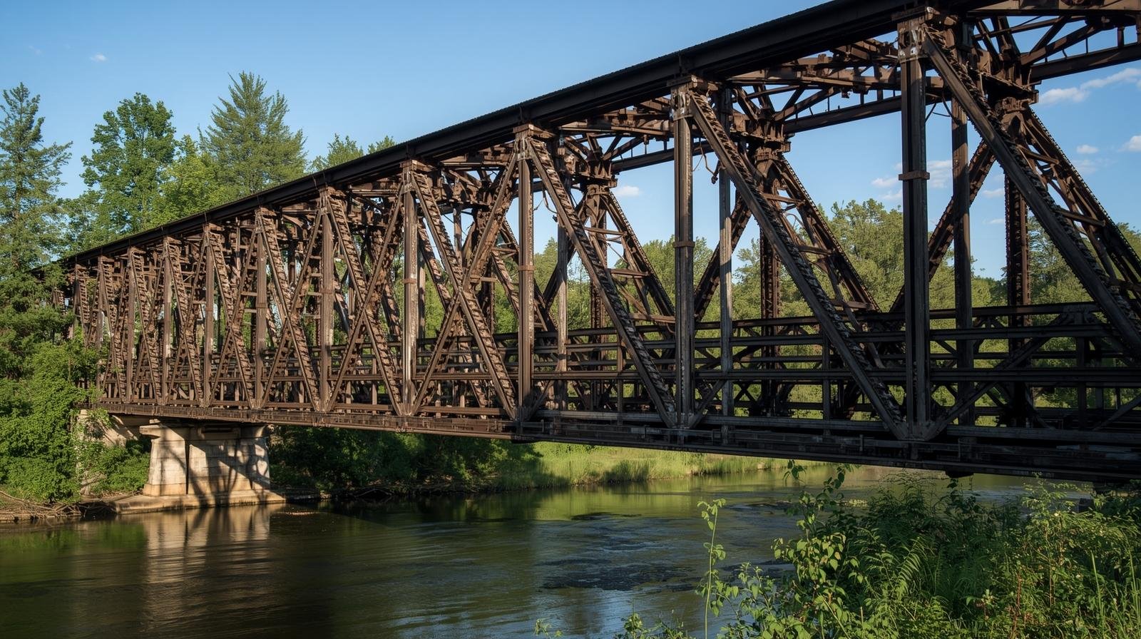 Howe Truss Bridge Design Structure And Advantages Civil Tutorials Howe Truss Bridge Design Structure And Advantages Civil Tutorials